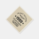 Serviette En Papier Soirée personnalisée vintage de 65e anniversaire (Coin)