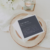 Serviette En Papier Soirée simple Boho Trivia Fun Facts Mariage