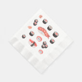 Serviette En Papier Soirée sushi (Coin)