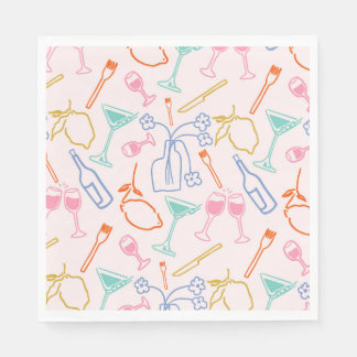 Serviette En Papier Soirée toscane