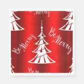 Serviette En Papier Sois Joyeux Noël Rouge (Devant)