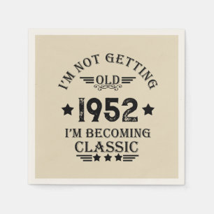 Serviette En Papier Soixante-dix vintages 70e anniversaire personnalis