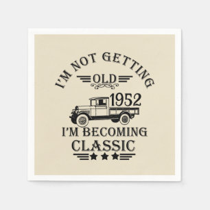 Serviette En Papier Soixante-dix vintages 70e anniversaire personnalis