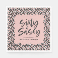 Soixante empreintes de léopard et fête sassy