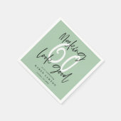 Serviette En Papier Soixante-soixante-dix ont l'air belle fête d'anniv (Coin)