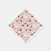 Serviette En Papier Soja amoureux mignon rose clair Kawaii Sushi (Coin)
