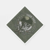 Serviette En Papier Soldat de Camo militaire personnalisé : crâne et a (Coin)