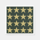 Serviette En Papier Soldat Joe Camouflage Patriotique Green Gold Party (Devant)