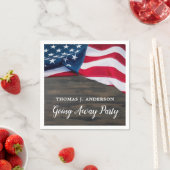 Serviette En Papier Soldat Partir Parti États-Unis Drapeau serviettes  (En situation)