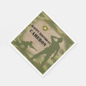 Serviette En Papier Soldats de jouets de l'Armée verte (Coin)