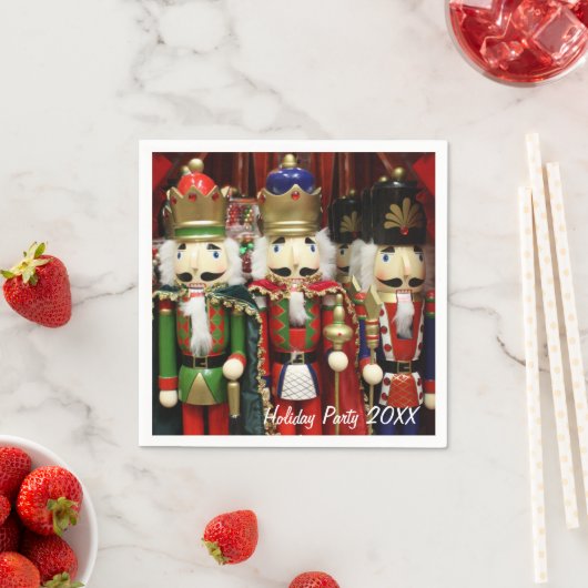 Serviette En Papier Soldats de Noël des Noisettes (En situation)