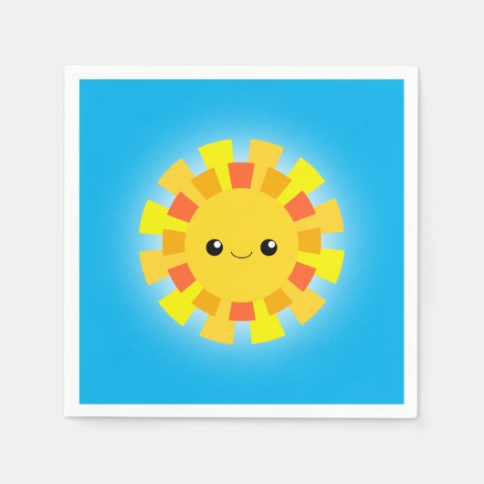 Serviette En Papier Soleil (Devant)