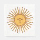 Serviette En Papier Soleil argentin (Devant)