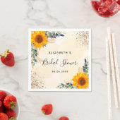 Serviette En Papier Soleil de douche nuptiale eucalyptus vert (En situation)