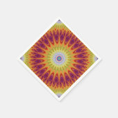 Serviette En Papier Soleil de Mandala (Coin)