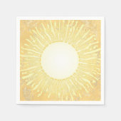 Serviette En Papier Soleil de mi-été (Devant)
