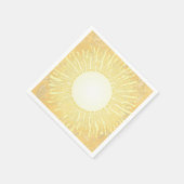 Serviette En Papier Soleil de mi-été (Coin)
