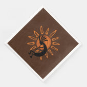 Serviette En Papier Soleil désert de Kokopelli Sud-Ouest (Coin)