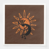 Serviette En Papier Soleil désert de Kokopelli Sud-Ouest (Devant)