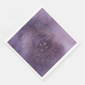Serviette En Papier Soleil et Lune (Coin)