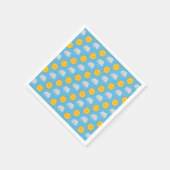Serviette En Papier Soleil et pluie Kawaii (Coin)