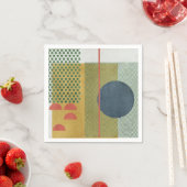 Serviette En Papier Soleil Rouge IV (En situation)