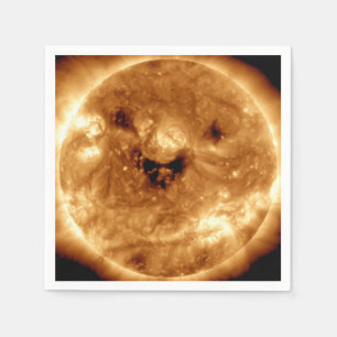 Serviette En Papier Soleil souriant de la NASA Solar Observatory Paper