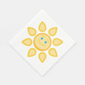 Serviette En Papier Soleil souriant Joyeux soleil (Coin)