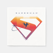 Serviette En Papier Soleil Tourner Superman Shield (Devant)