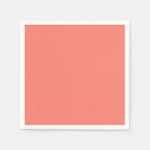 Serviette En Papier Solid color salmon (Devant)