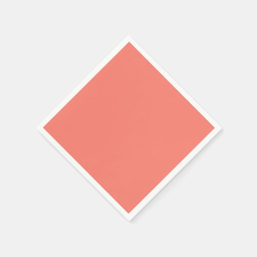 Serviette En Papier Solid color salmon (Coin)
