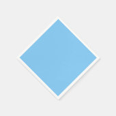 Serviette En Papier Solid color sky bleu (Coin)