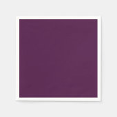 Serviette En Papier Solid dark plum (Devant)