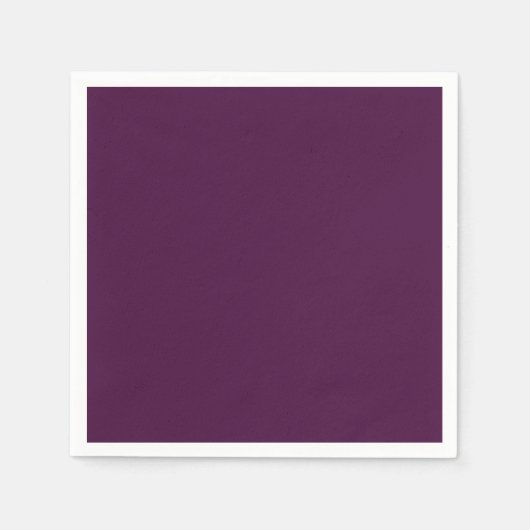 Serviette En Papier Solid dark plum (Devant)