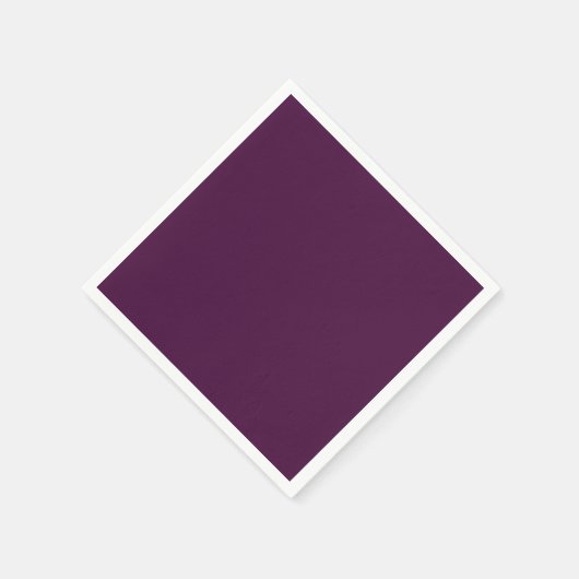 Serviette En Papier Solid dark plum (Coin)