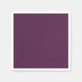 Serviette En Papier Solid eggplant purple (Devant)
