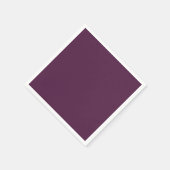 Serviette En Papier Solid eggplant purple (Coin)
