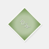 Serviette En Papier Solid Jade Green Celadon (Coin)