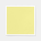 Serviette En Papier Solid pale yellow (Devant)