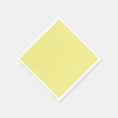Serviette En Papier Solid pale yellow (Coin)