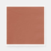 Serviette En Papier Solide Burnt Orange (Devant)