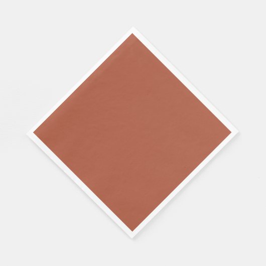 Serviette En Papier Solide Burnt Orange (Coin)