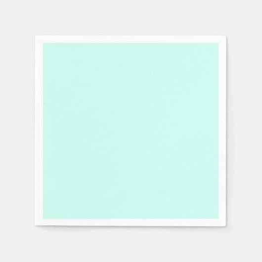 Serviette En Papier Solide camée vert menthe doux turquoise (Devant)