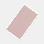 Serviette En Papier solide rose muet (Coin)