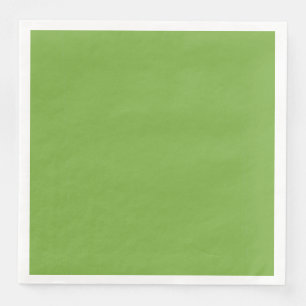 SERVIETTE EN PAPIER SOLIDE VERT FRAIS MODERNE CHIC