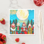 Serviette En Papier Solstice d'hiver (En situation)
