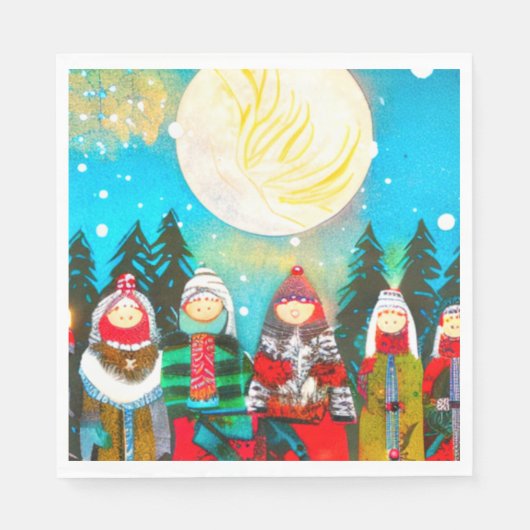 Serviette En Papier Solstice d'hiver (Devant)