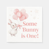 Serviette En Papier Some Bunny Balloon Birthday Party  (Devant)