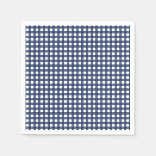 Serviette En Papier Some Bunny is One bleu Gingham Anniversaire