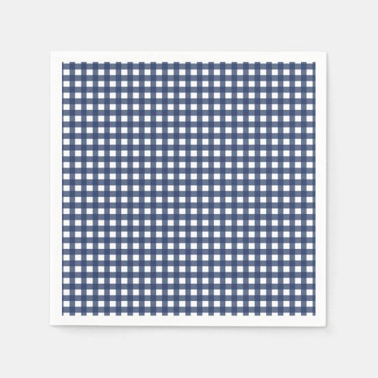 Serviette En Papier Some Bunny is One bleu Gingham Anniversaire (Devant)